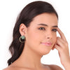 Priya Hexagon Earrings - TA - 354 - green - Uneeka