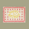 Happy Birthday Two Tone Star Greetings Card - CRDA6 BST - Uneeka
