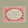 Happy Birthday Pink & Red Greetings Card - CRDA6 HBTY pink - Uneeka