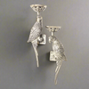 Pair Of Metal Parrot Wall Candle Sconces - AL169 - Uneeka