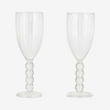 Nkuku Santosa Champagne Flute Glass - SC3601 - Uneeka