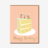 Confetti Cake Birthday Greetings Card - 1085 - Uneeka