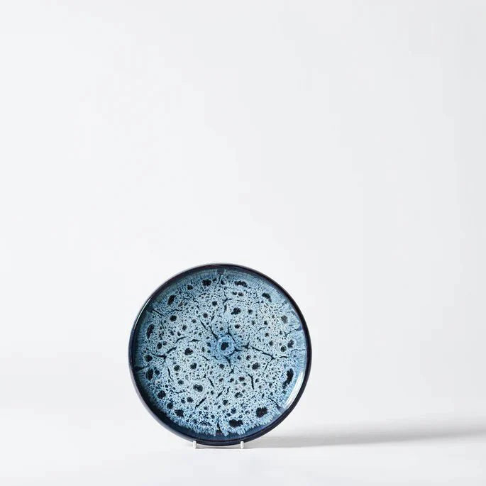 Reactive Blue Glazed Stoneware Side Plate - 895101 - Uneeka