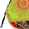 Recycled Sari Patchwork Round Coin Purse - ASP1722 - Uneeka