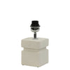 Ridged Square Light Grey Ceramic Lamp Base - 7512943 - Uneeka