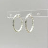 Ridged Texture Hoop Earrings - CE - 4371 - MS - Uneeka