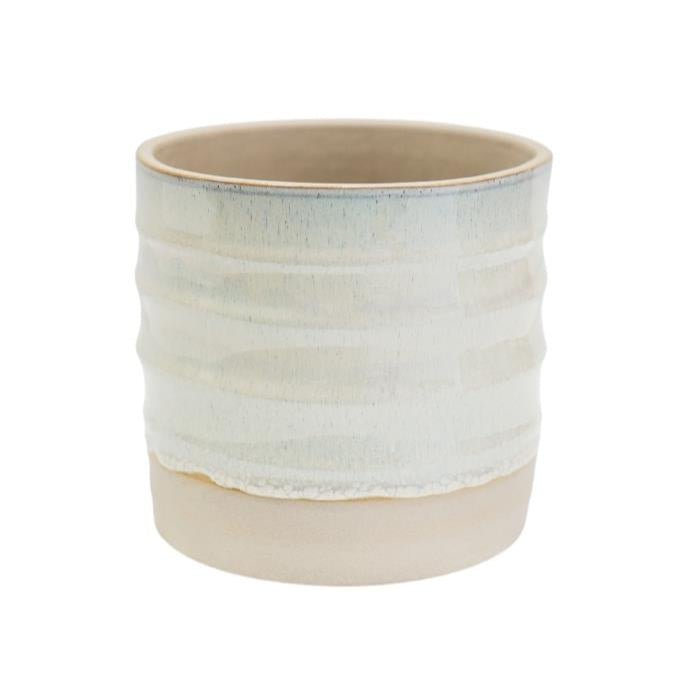 Rippled Two Tone Plant Pot - GRTIW11 - Uneeka