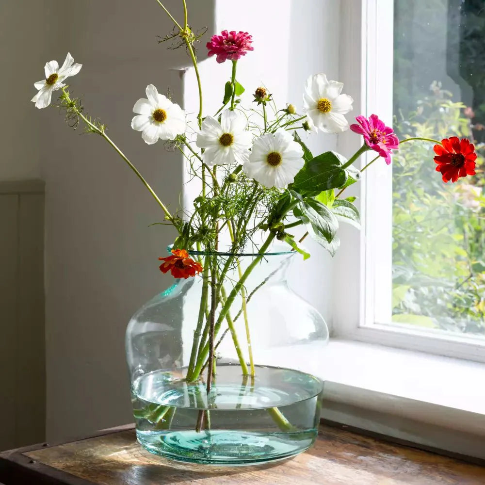 Rotund Recycled Glass Vase - DE2437655 - Uneeka