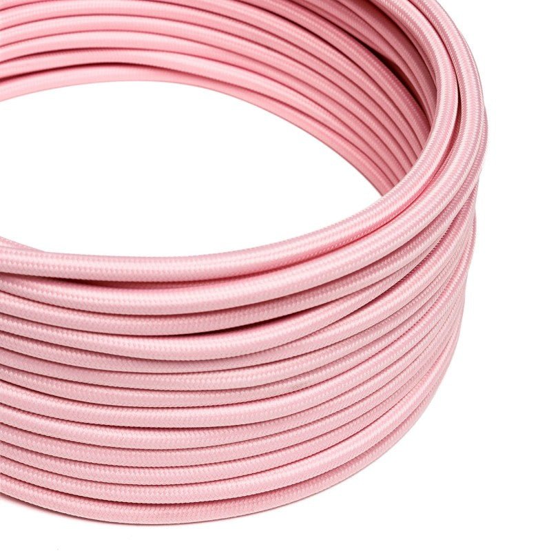 Round 3 Core Electric Cable Covered with Rayon in Baby Pink* - XZ3RM16 - Uneeka