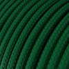 Round 3 Core Electrical Cable Covered with Rayon in Dark Green - XZ3RM21 - Uneeka