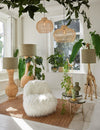 Round Rattan Hanging Lamp - 2960430 - Uneeka