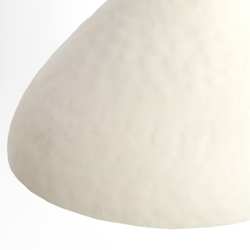 Rounded Matt Cream Iron Hanging Lamp - 2978343 - Uneeka