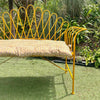 Sage Hand Block Printed Large Chair Cushion Pad - JHABC - Uneeka