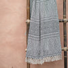 Salsa Large Geometric Cotton Throw - B17GY - Uneeka