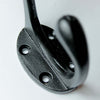 Satin Epoxy Black Hat & Coat Hook with 4 Holes - 70.336A.SEB.100 - Uneeka