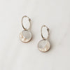 Silver Crescent Moon Hoops - R0102E - Uneeka