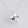 Silver Elephant Pendant Necklace - 32303 - Uneeka