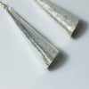 Silver Plate Large Cone Earrings - JEMS28 - Uneeka