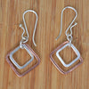 Silver Plated And Copper Diamond Shape Earrings - JEMS2 - Uneeka