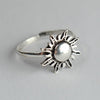 Silver Sun Motif Ring - ASH2823 - Uneeka
