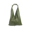 Slouchy Style Leather Shoulder Bag - M589Grain - OL - Uneeka