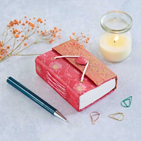 Small Bright Colour Sari Journal - SNB5 - PK - Uneeka