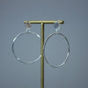 Small Disc With Big Hoop Earrings - Ellie's Pick - SDBHSE001 - Uneeka