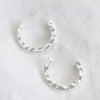 Small Hammered Hoop Earrings - 33139 - Uneeka