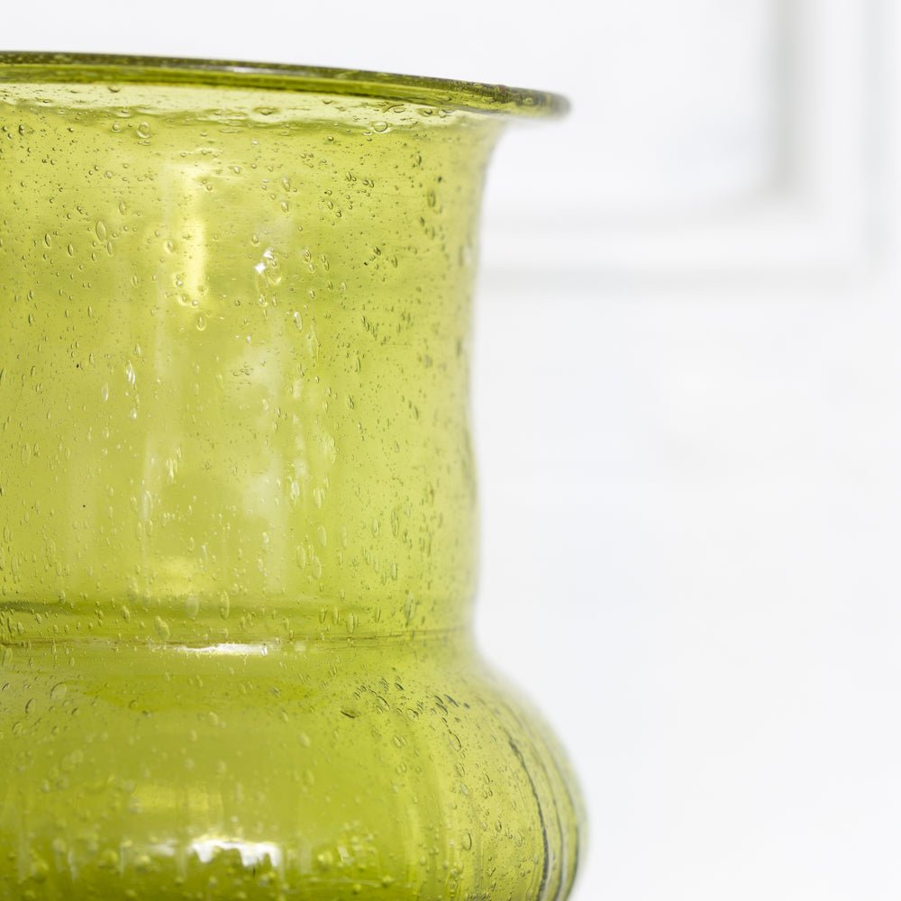 Small Recycled Glass Jade Vase - MK21827 - Uneeka
