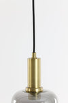 Smoked Glass Brass Hanging Lamp* - 2950384 - Uneeka