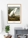 Snowy Heron Framed Art Print - OFG 50x70 6522 - Uneeka