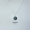 Sterling Silver Birth Flower Disc Necklace - BFN001 - Uneeka