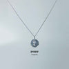 Sterling Silver Birth Flower Disc Necklace - BFN008 - Uneeka