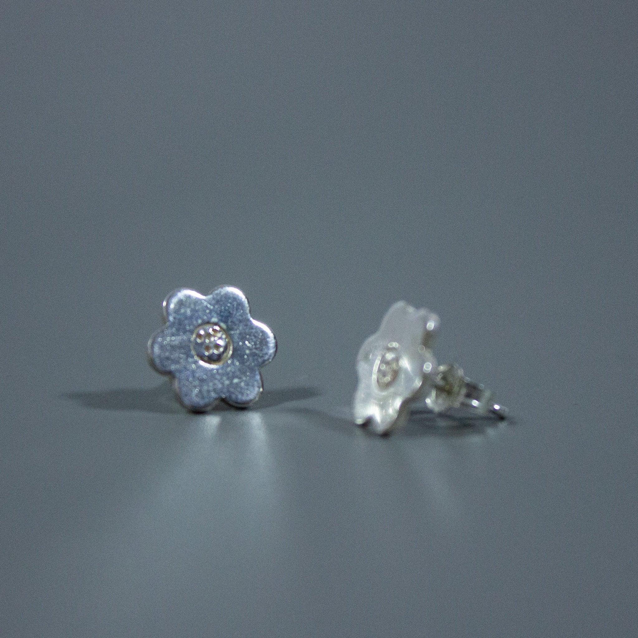 Sterling Silver Flower Studs - FS001 - Uneeka
