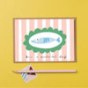 Striped Wonderful Day Fish Greetings Card - B37 Wonderful Fish - Uneeka