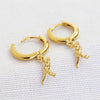T - Rex Dinosaur Huggie Hoop Earrings - 38514 - Uneeka