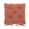 Terracotta Cotton Seat Pad with Ties - SPSPT - Uneeka