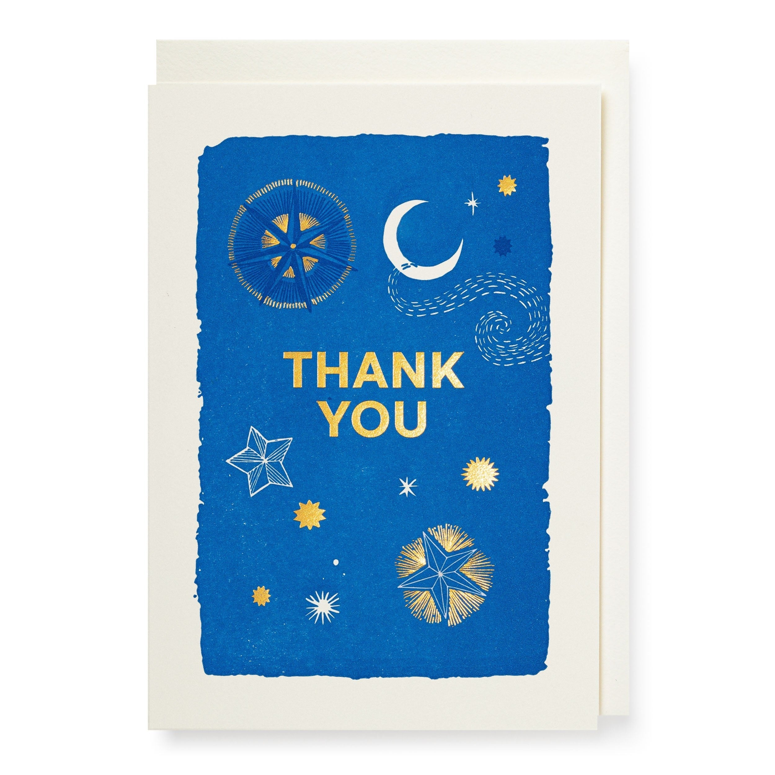 Thank You Stars & Moon Mini Card - APS345 - Uneeka