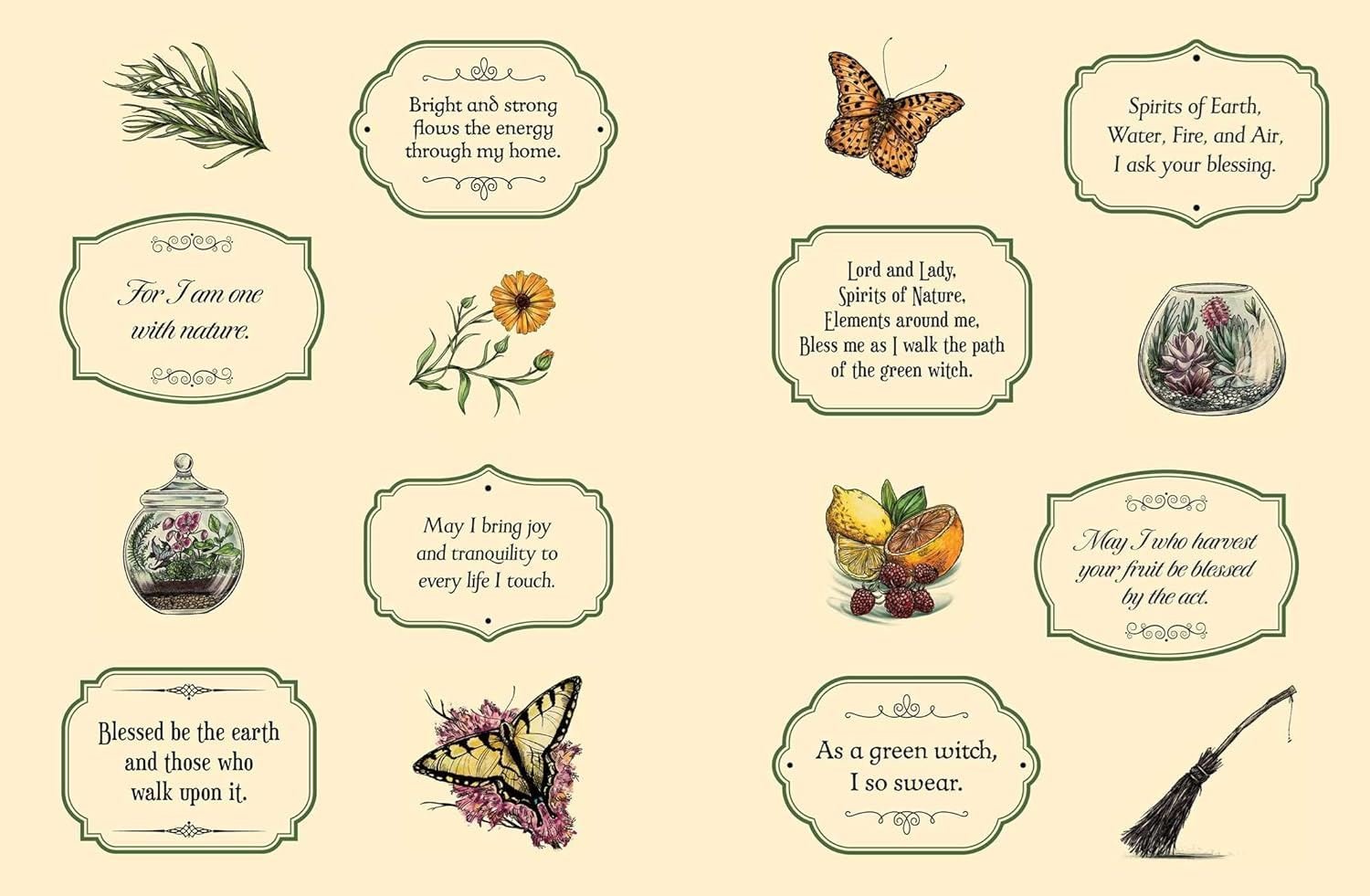 The Green Witch's Sticker Book - B076074 - Uneeka