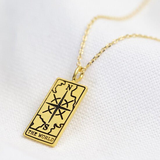 The World' Tarot Card Pendant Necklace* - 38612 - Uneeka
