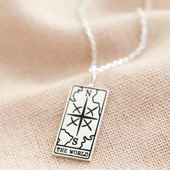 The World' Tarot Card Pendant Necklace* - 46666 - Uneeka
