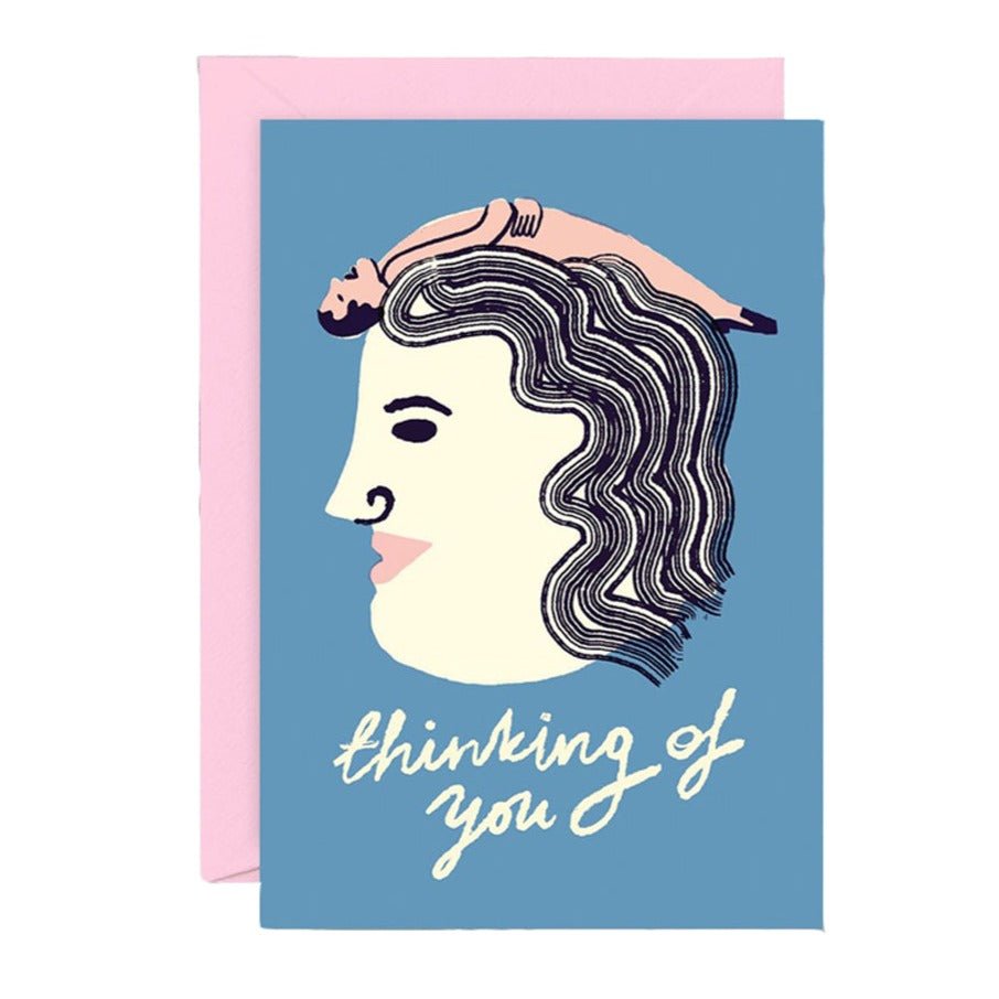 Thinking of You Abstract Face Greetings Card* - CRD544 - Uneeka