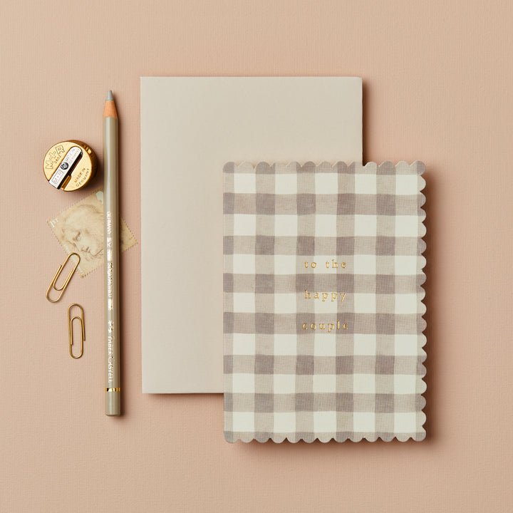 To the Happy Couple' Gingham Card - WAN 1050 - Uneeka