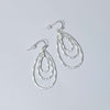 Triple Drop Teardrop Shape Earrings - CE - 13244 MS - Uneeka