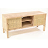 Rustic TV Unit with Sliding Doors