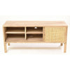 Rustic TV Unit with Sliding Doors