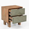 Two Drawer Abstract Side Table - TRST00018A - Uneeka