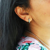Two - Tone Enamel Huggie Hoops* - 58489 - Uneeka