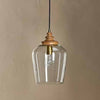 Varuna Mango Wood & Clear Glass Hanging Lamp - VL0301 - Uneeka