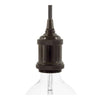 Vintage Aluminium E27 Lamp Holder Kit - KBL27ALBR - Uneeka